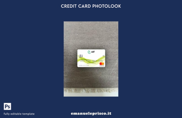 modello frontale photolook mastercard tagikistan Alif Bank stile verificato